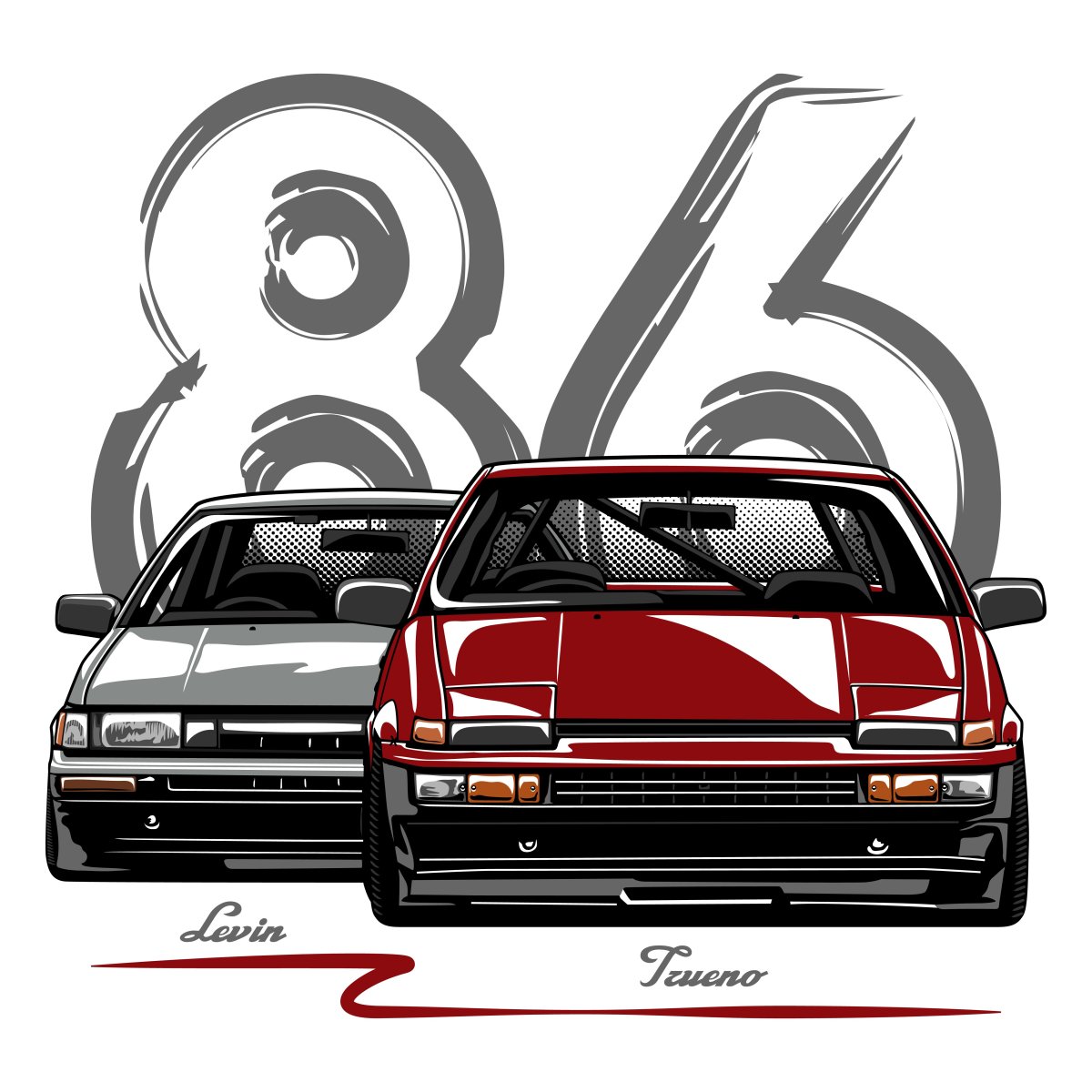 Toyota ae86 Art