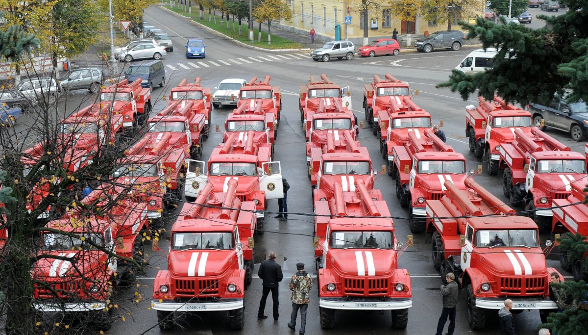 Парад пожарных машин