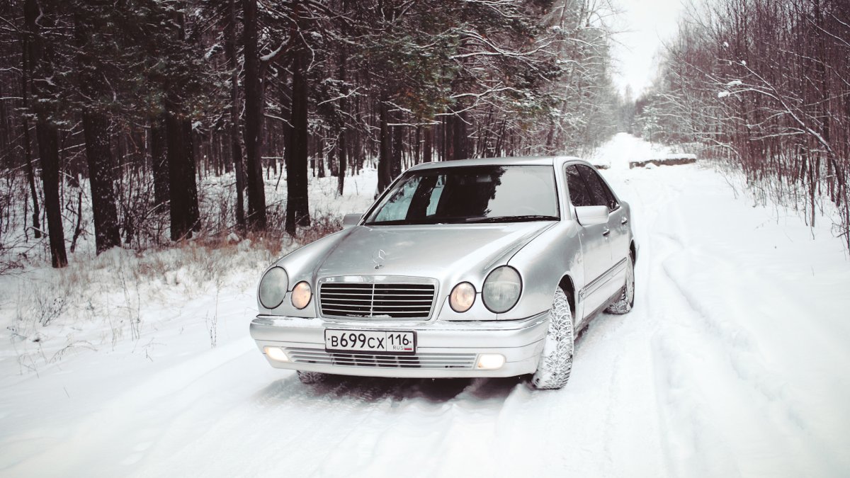 Mercedes Benz w210 зима