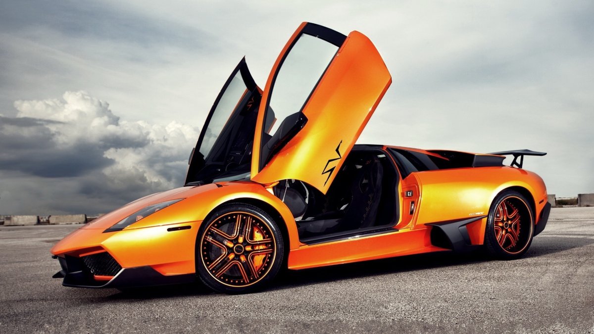 Lamborghini Murcielago оранжевая
