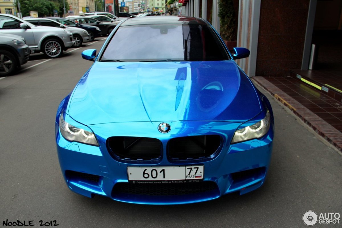 Синий хром BMW f10