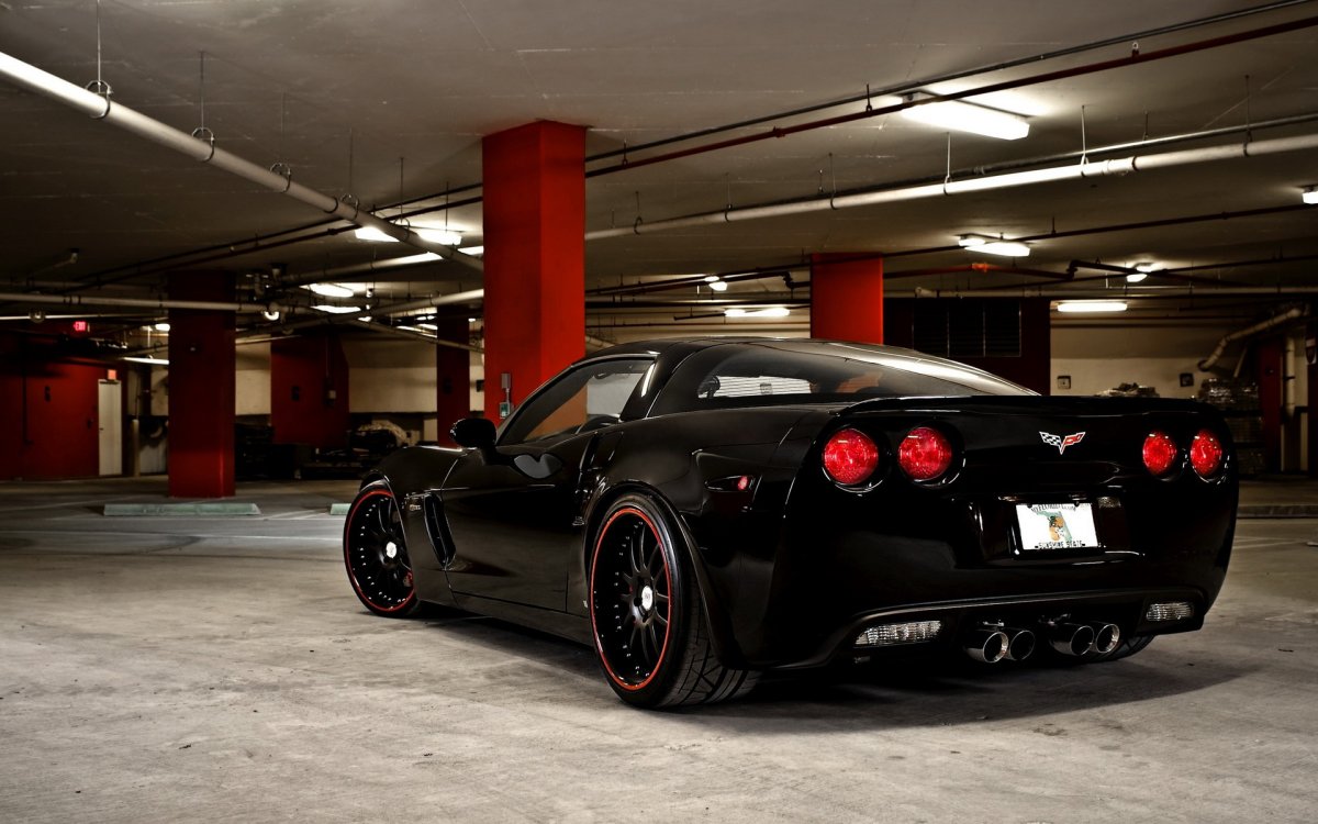 Chevrolet Corvette c6 Black Red