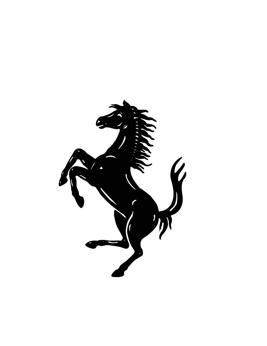Наклейка логотип лошадь