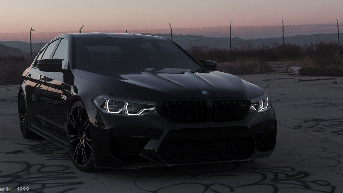 BMW m5 f90 черная матовая