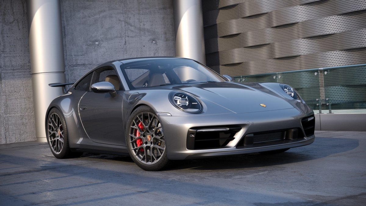 Porsche 911 Carrera серый