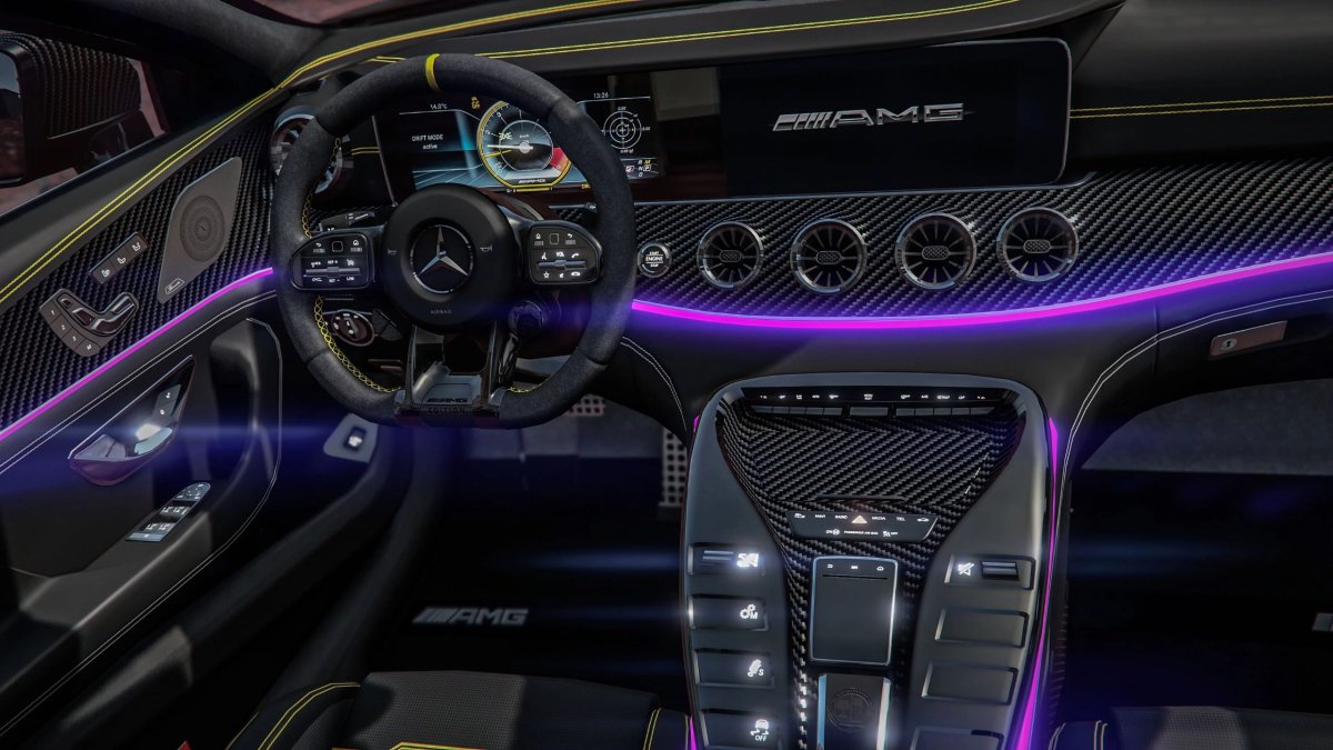 Mercedes AMG gt 63 салон