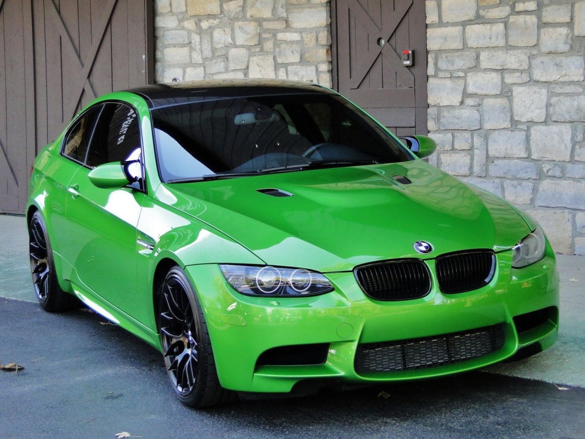 BMW e92 зеленая