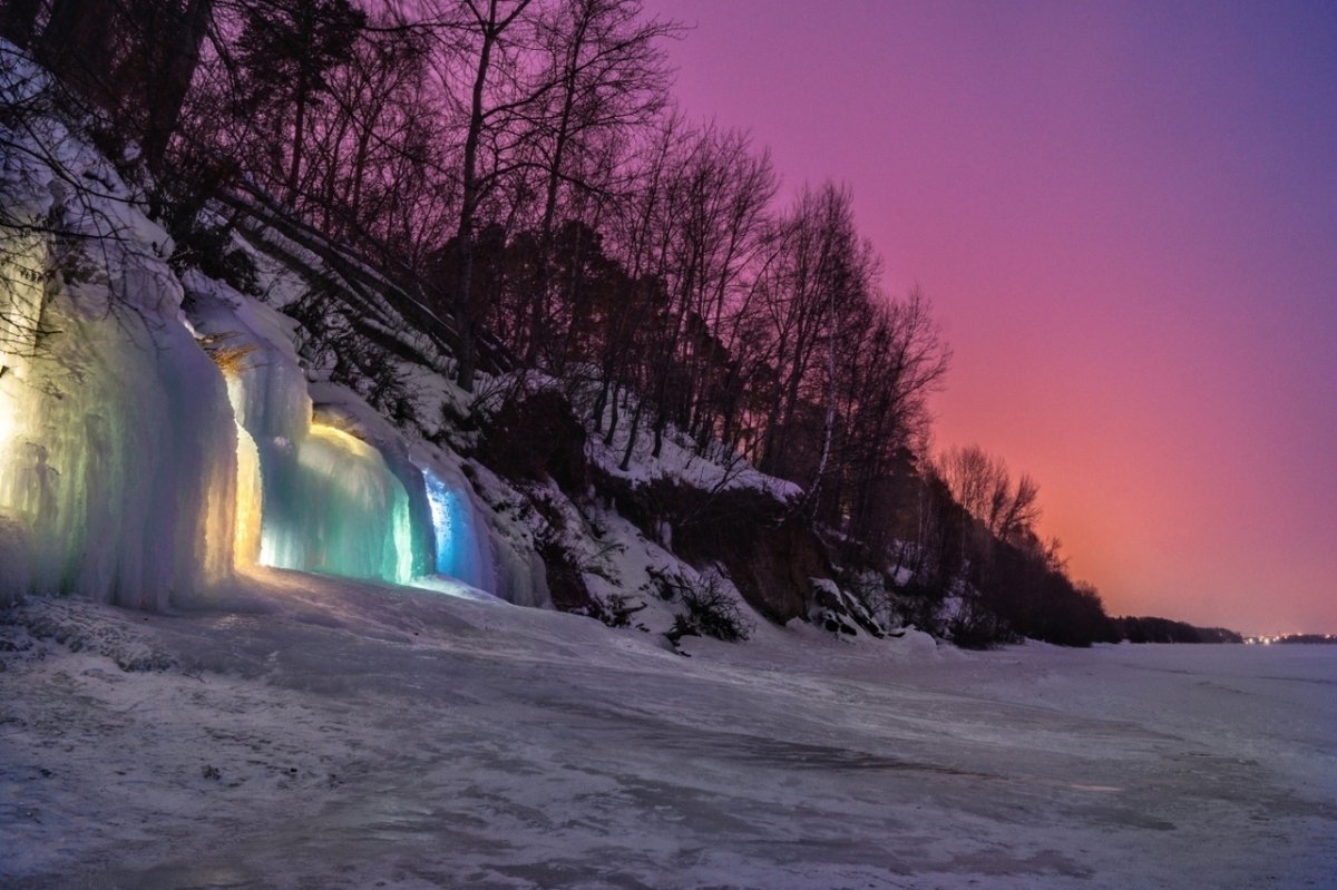 Ледопад в Закамске Пермь