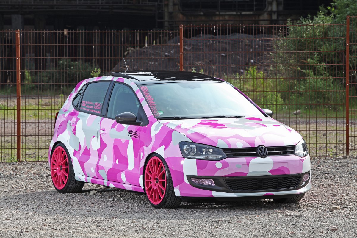 VW Polo в камуфляже