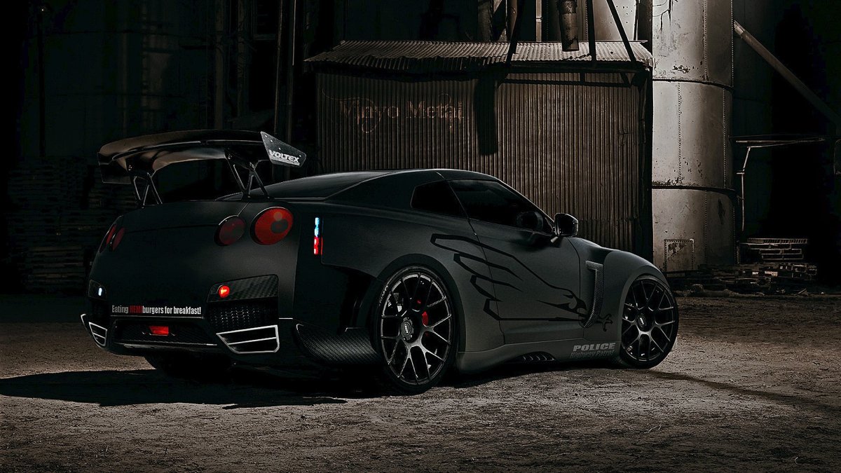 Nissan GTR r35 черный