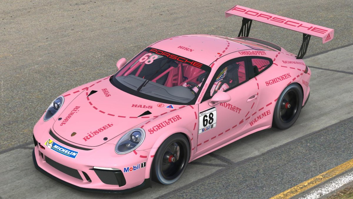 Розовый Порше 911 Леман