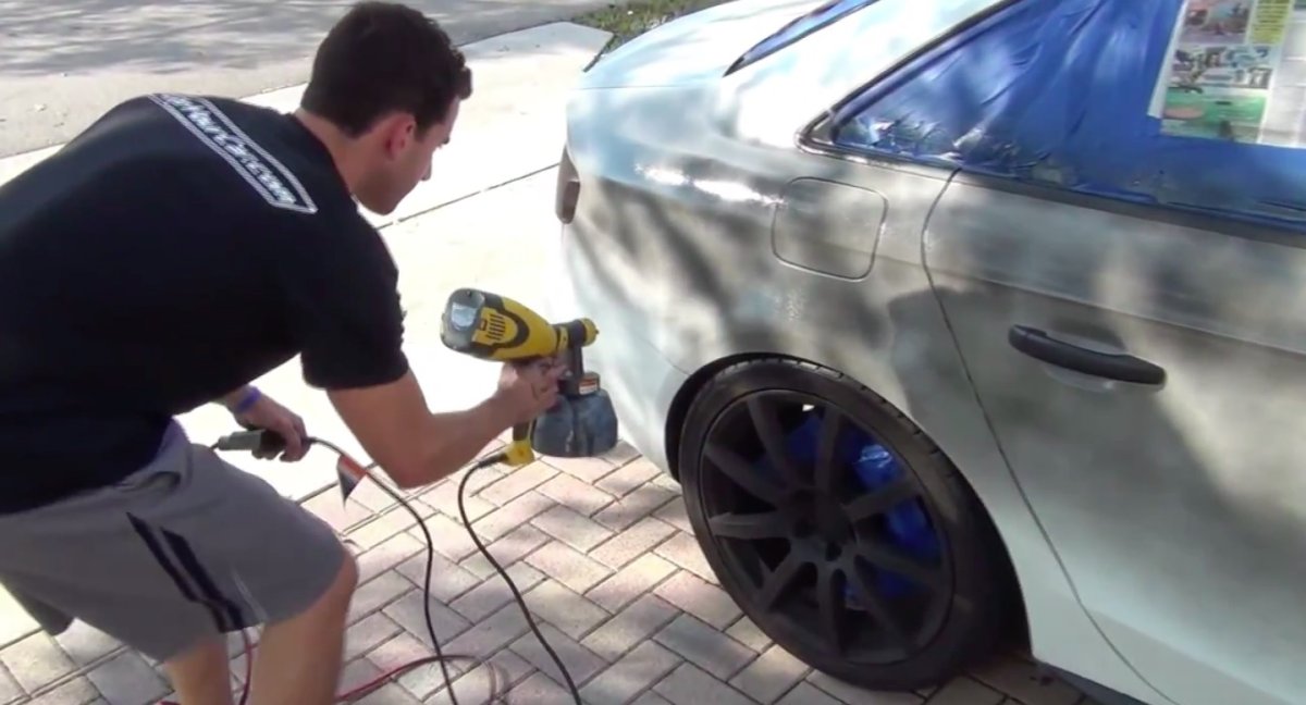 Покраска авто электрокраскопультом