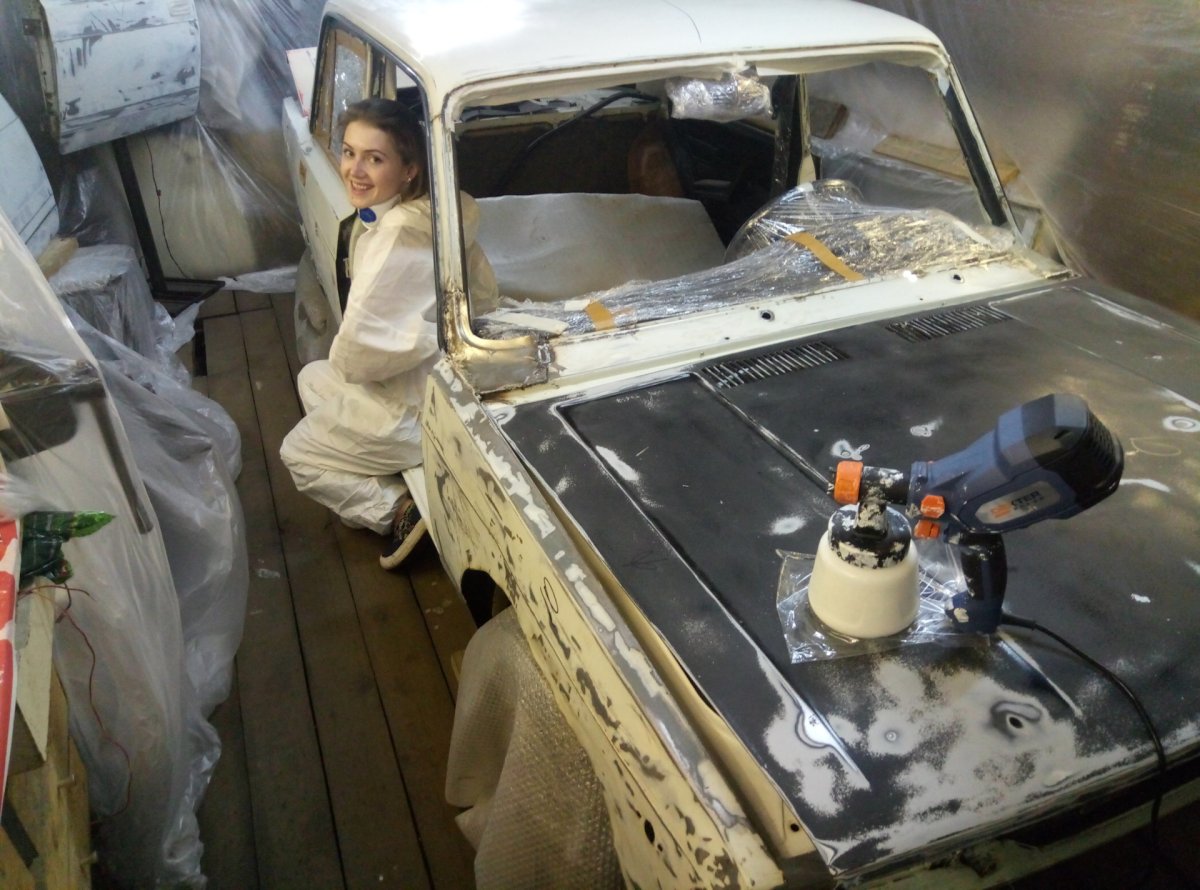 Покраска авто из краскопульта