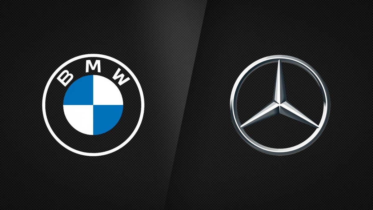 BMW vs Mercedes logo