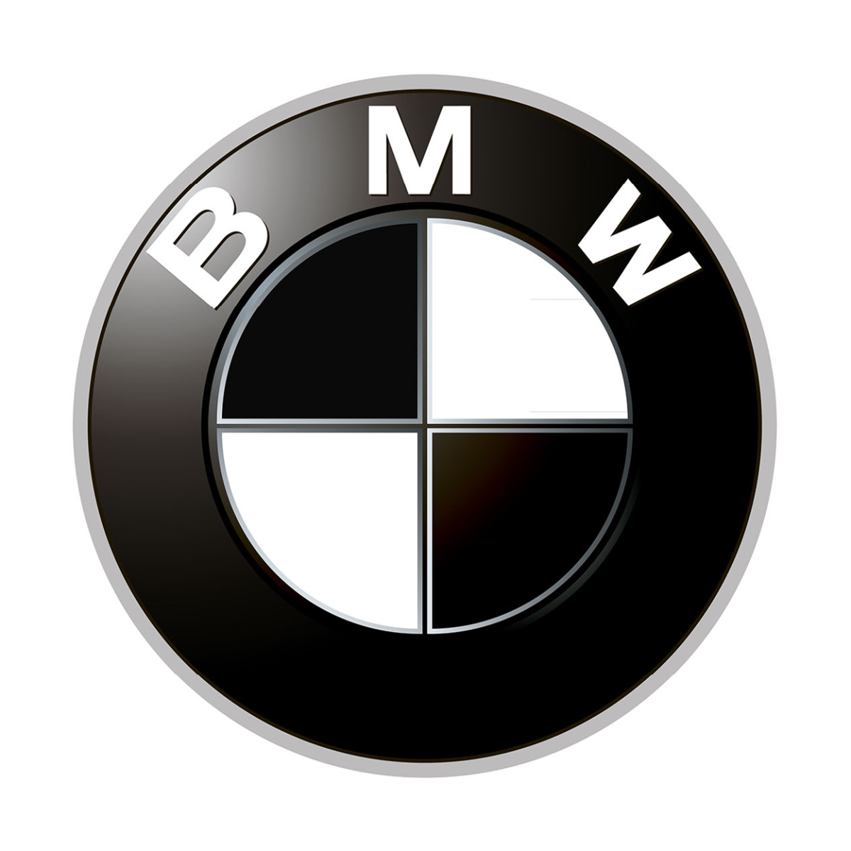 Черный значок BMW