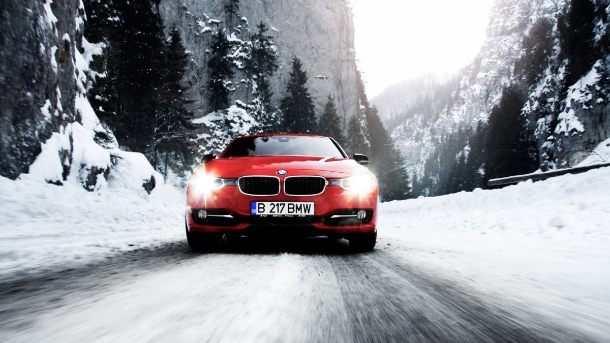 BMW 4k зима