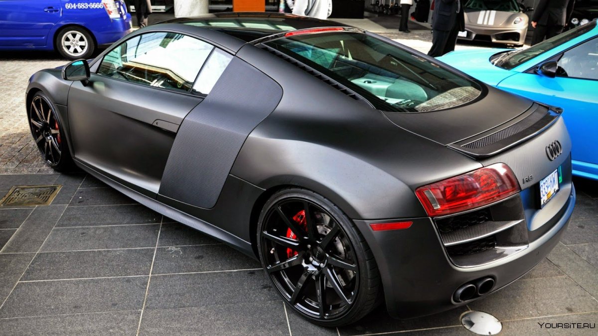Audi r8 Black Matte back