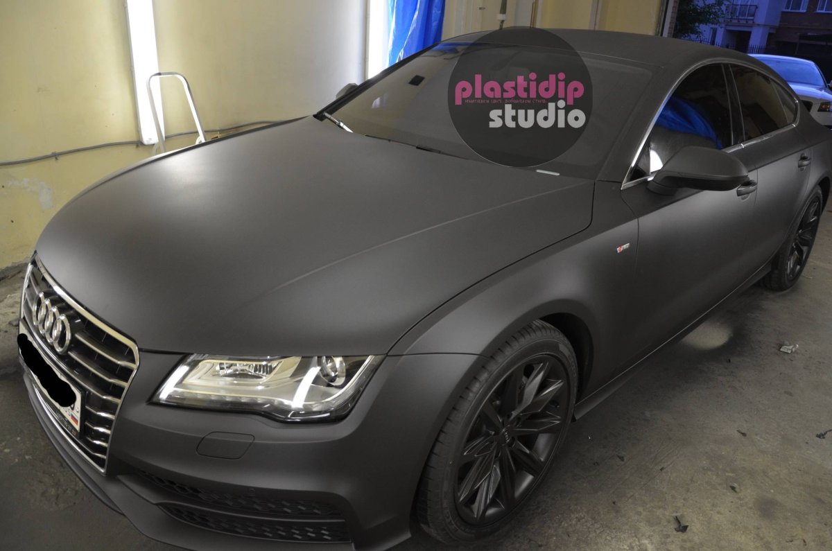 Audi a7 черный мат
