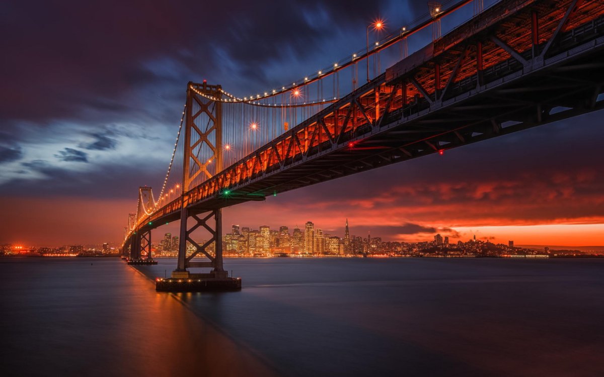 Сан Франциско мост и город