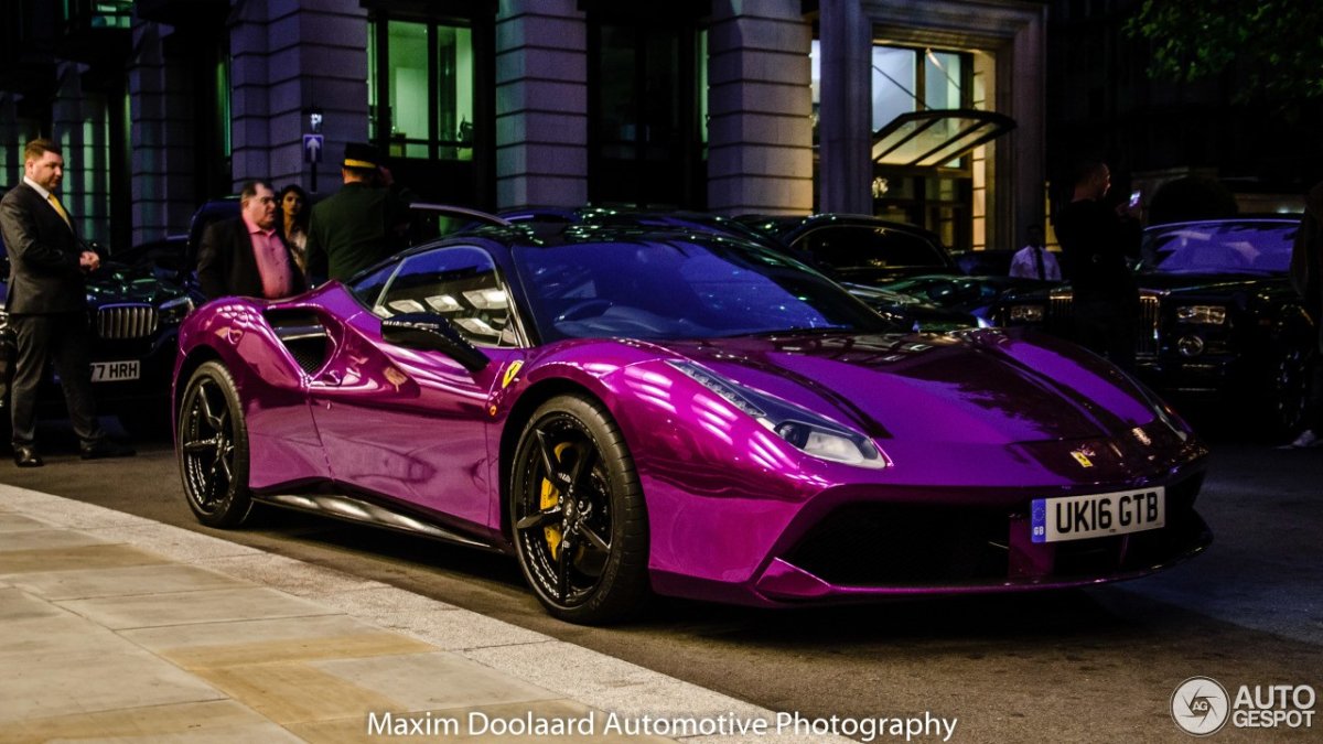 Ferrari 488 Purple
