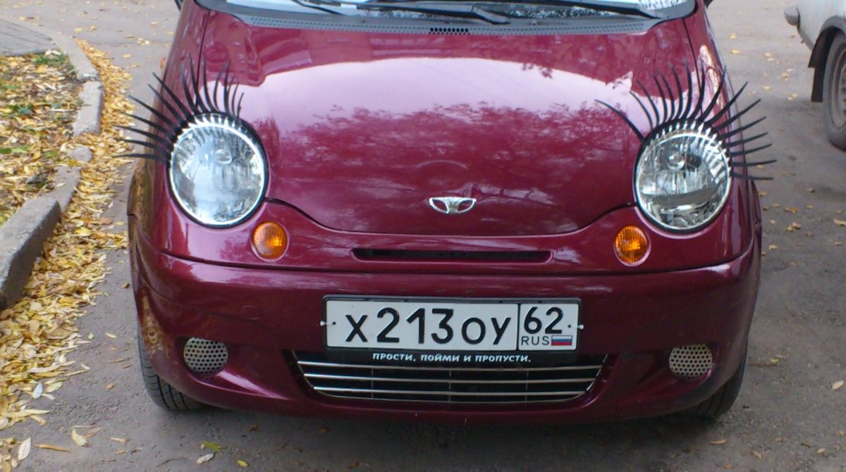 Daewoo Matiz ресницы
