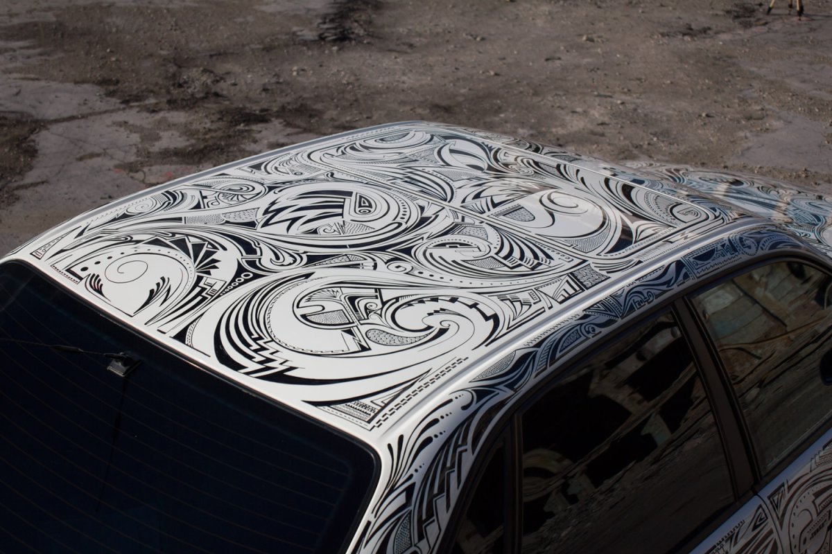 Роспись маркером