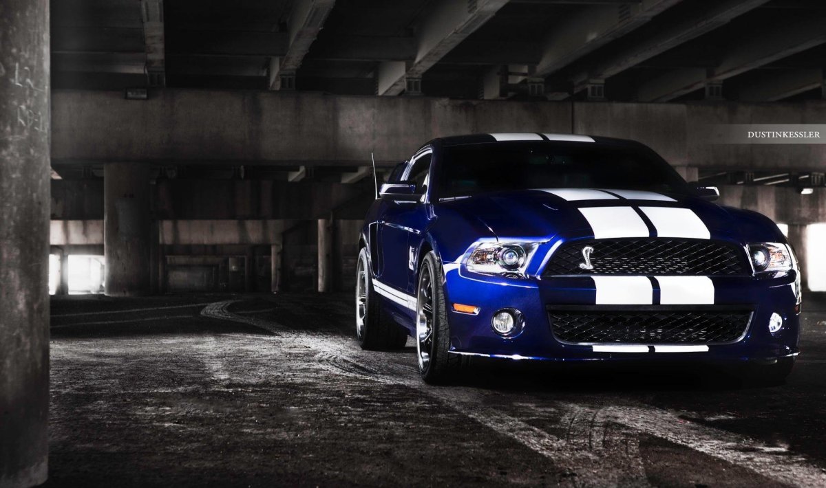 Ford Shelby gt500 ночь