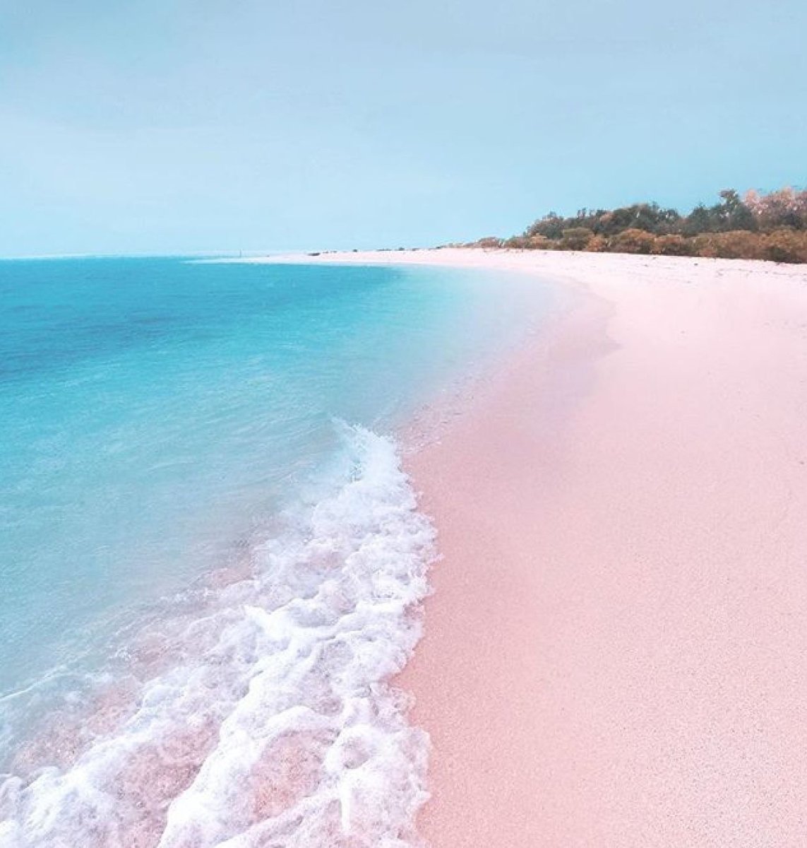 Розовый пляж Пинк Сэнд Бич