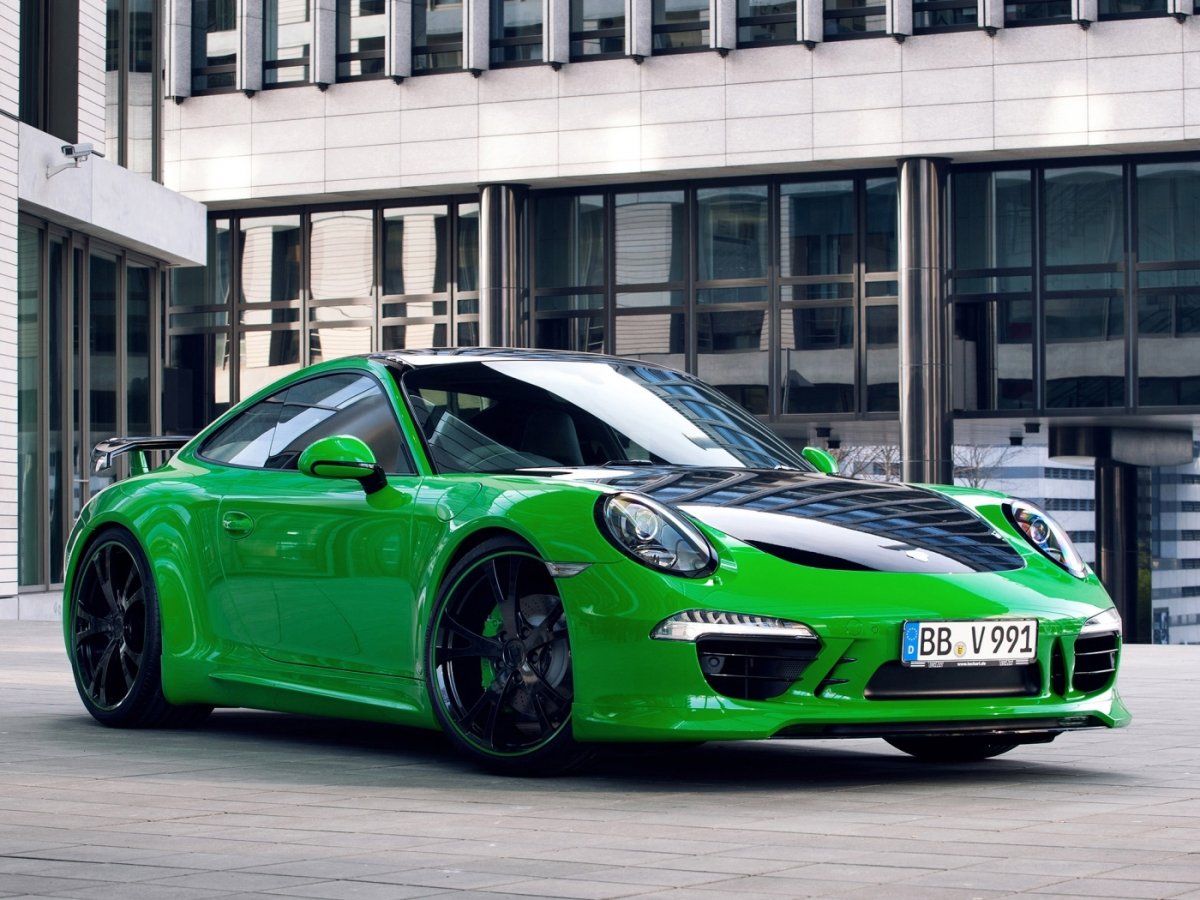Порше 911 зеленый