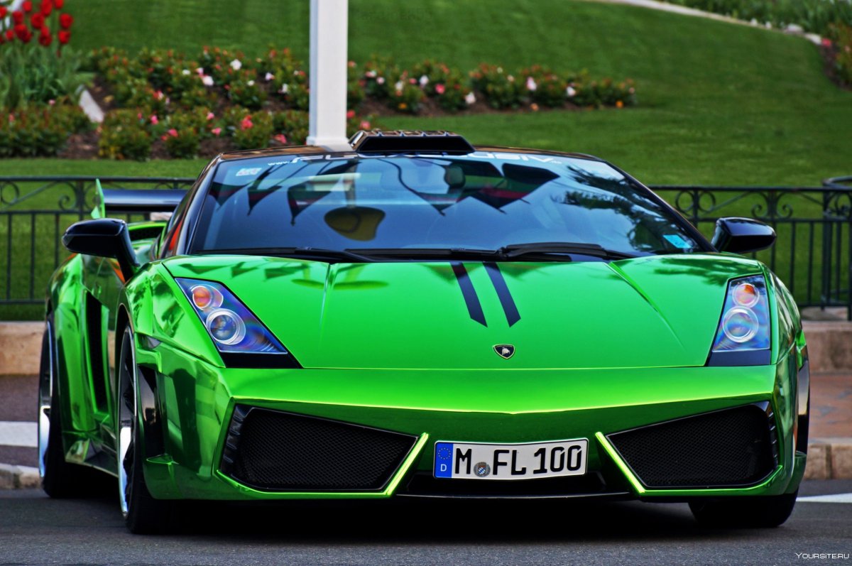 Lamborghini Gallardo зеленый