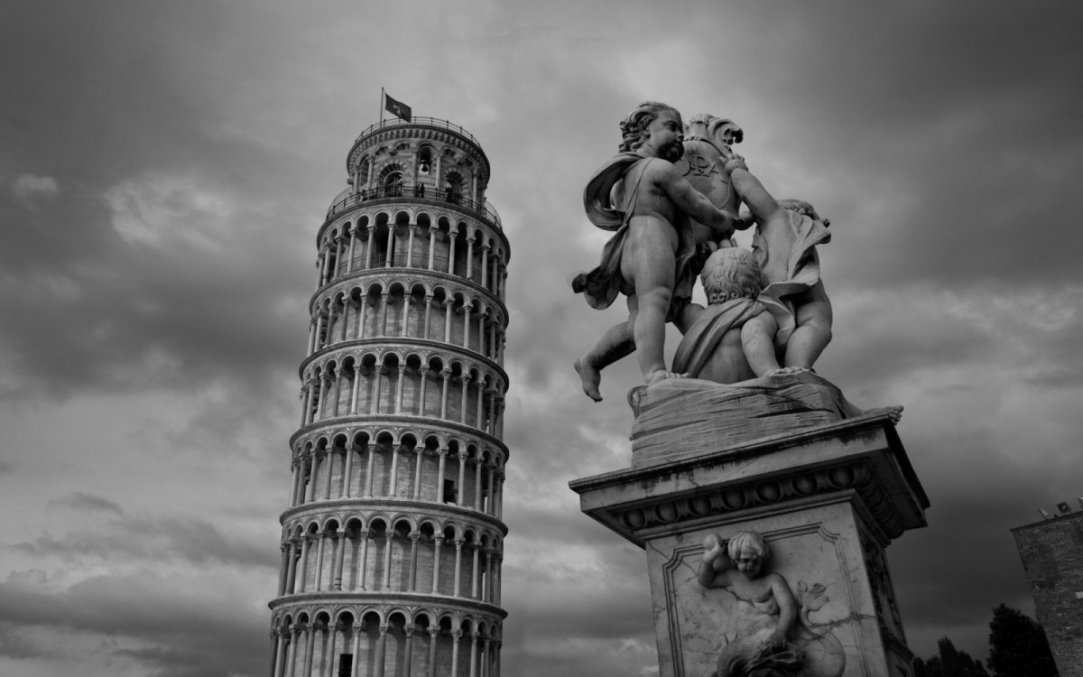 Италия Пизанская башня обои