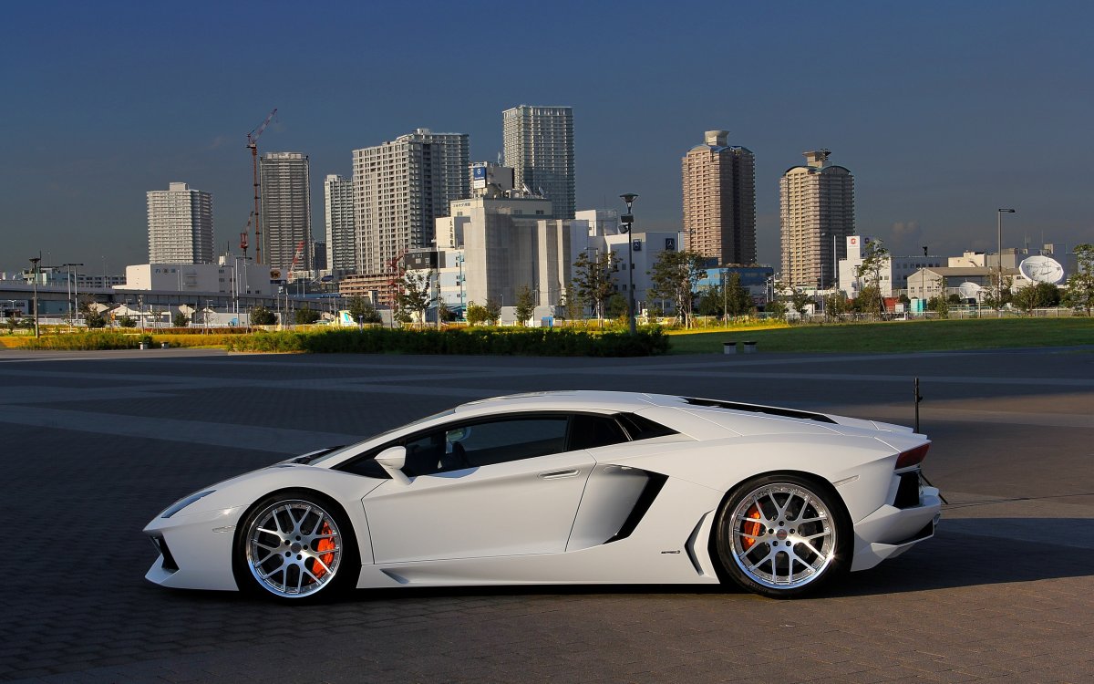 Lamborghini Aventador lp700-4 White