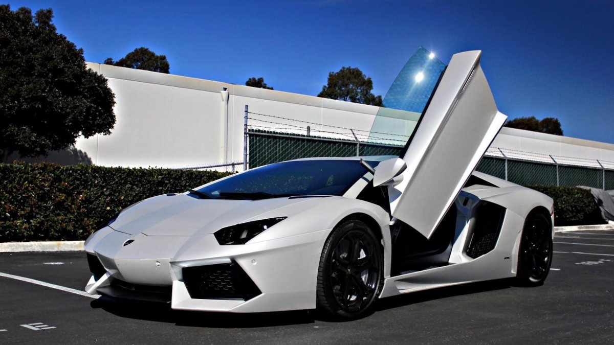 Balloon White Lamborghini