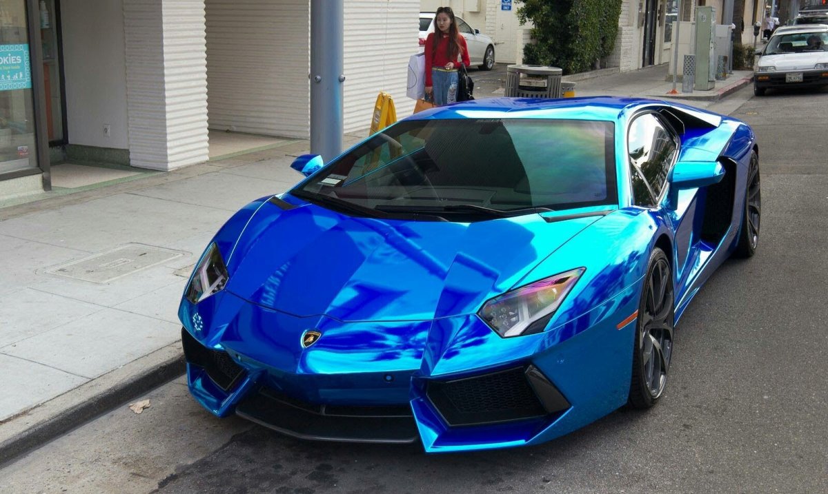 Lamborghini Aventador синий lp700