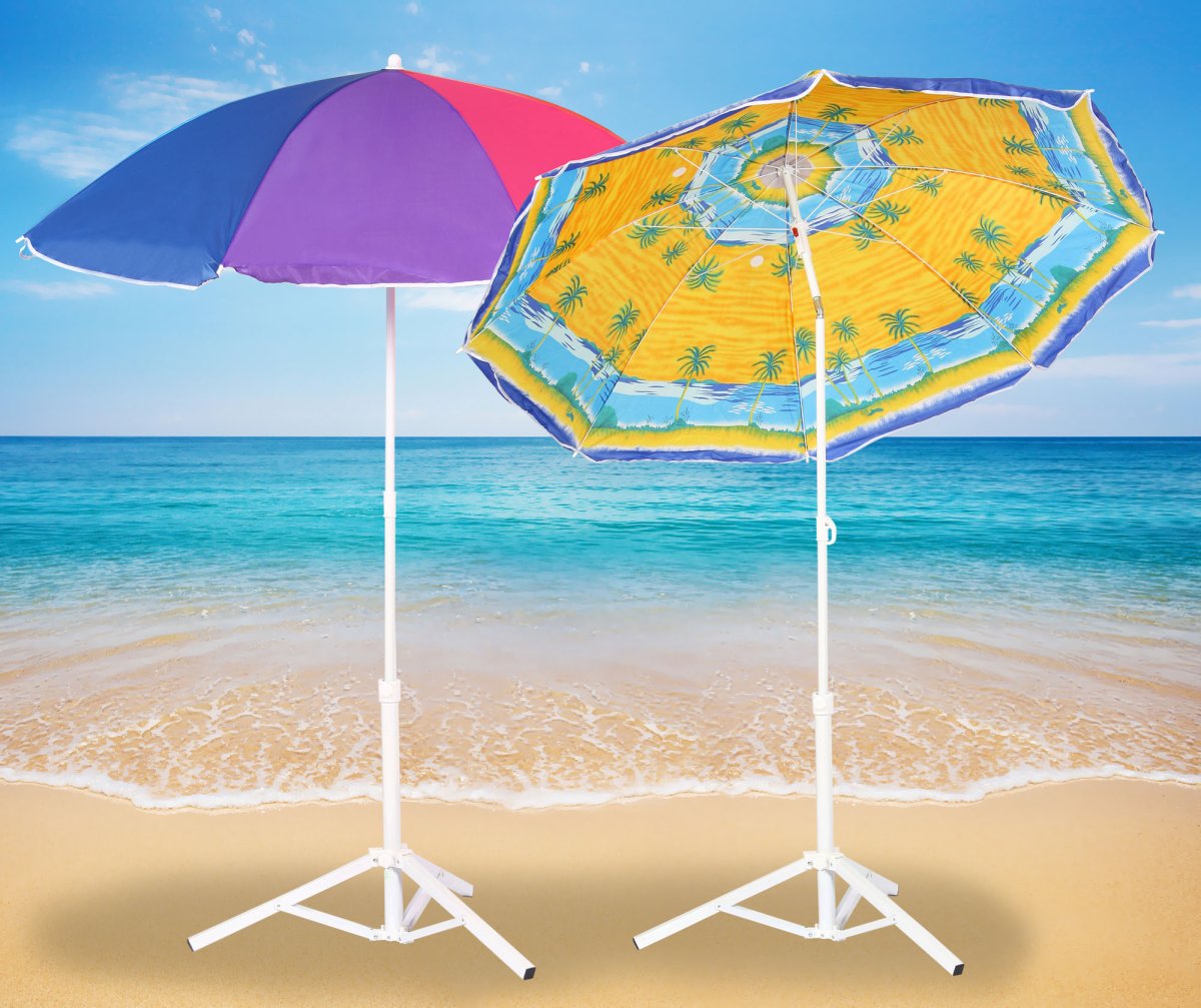 Зонт пляжный 1.3м x-7 d204*220см 10577