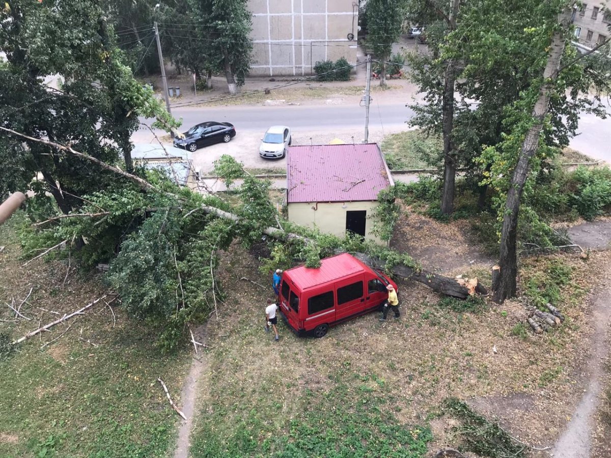 Ураган в Тамбовской области вчера