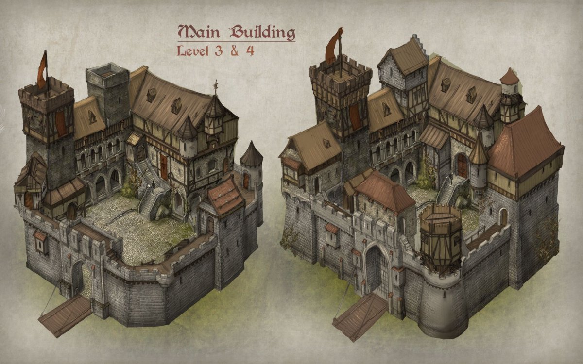 Средневековый дом крепость