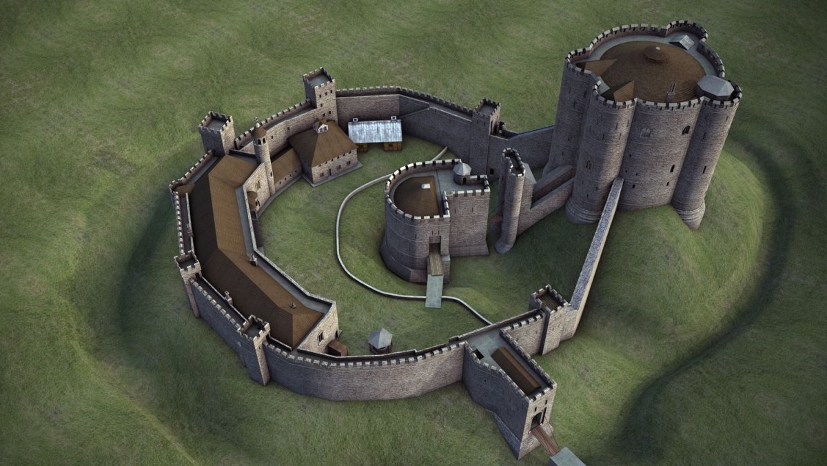Средневековый Рыцарский замок донжон