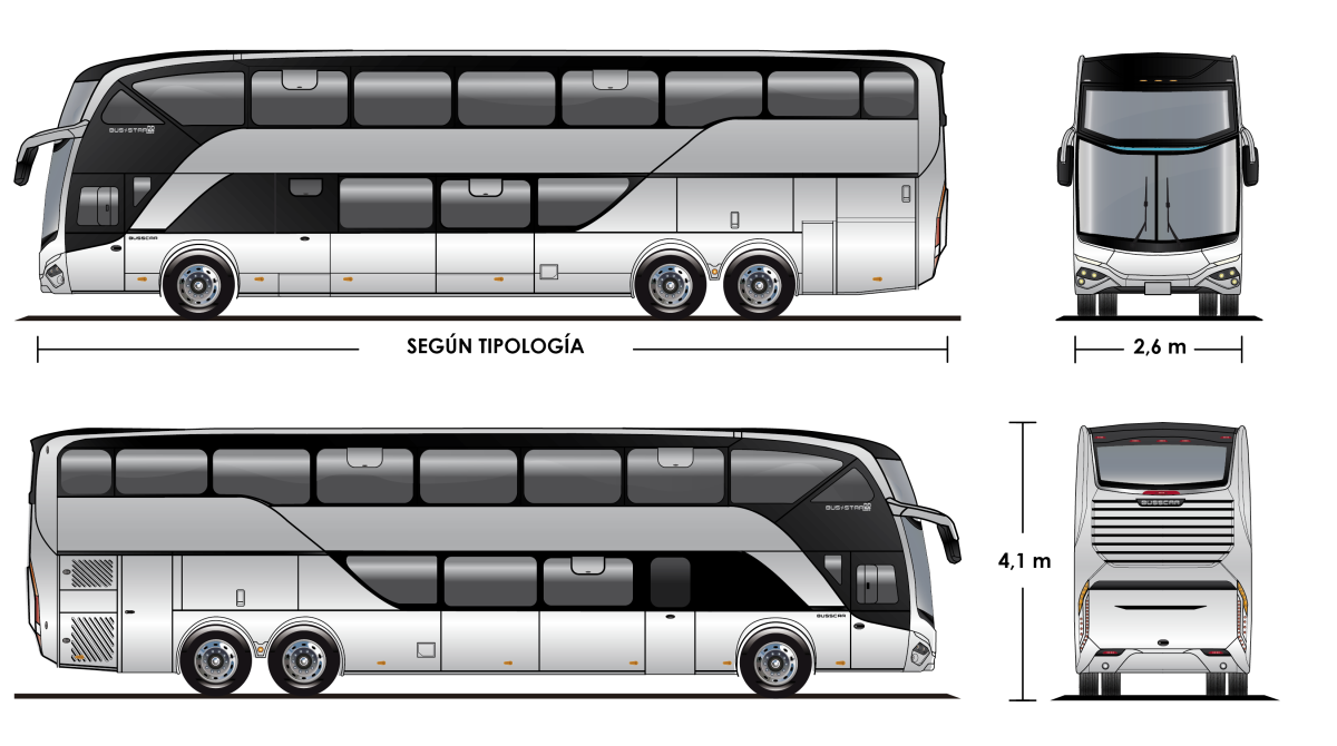 Volvo 9700 DD чертёж