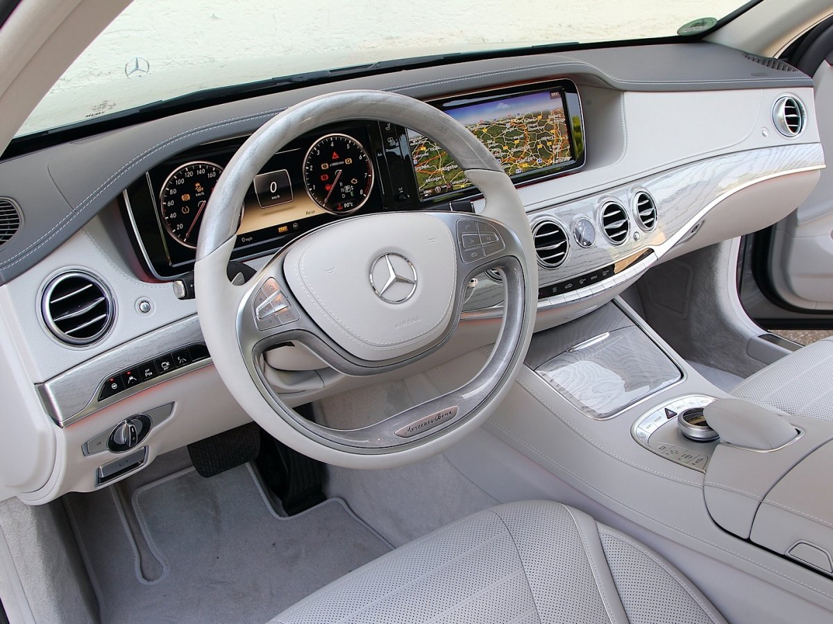 Mercedes-Benz s500 White салон