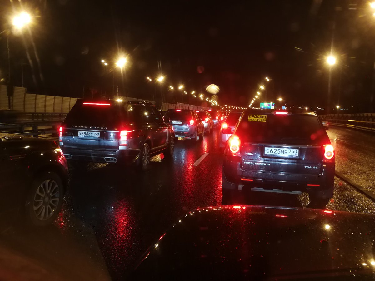 По ночной Москве на ленд Ровер