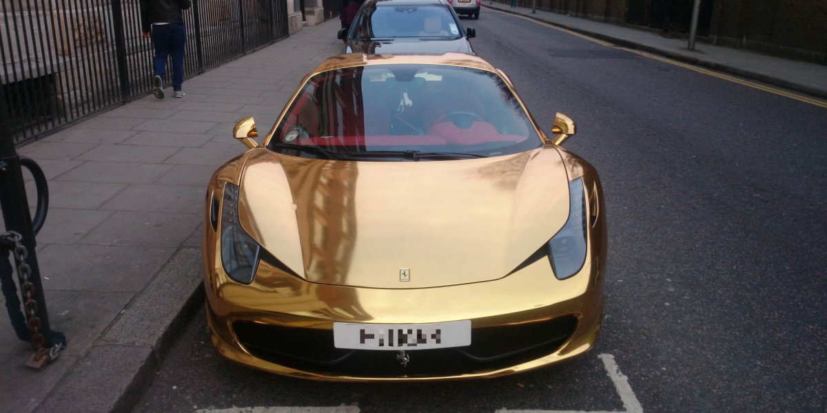Феррари 458 Золотая