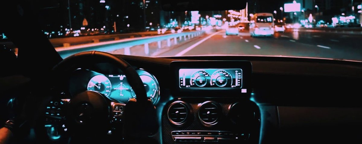 Путешествие в машине ночью