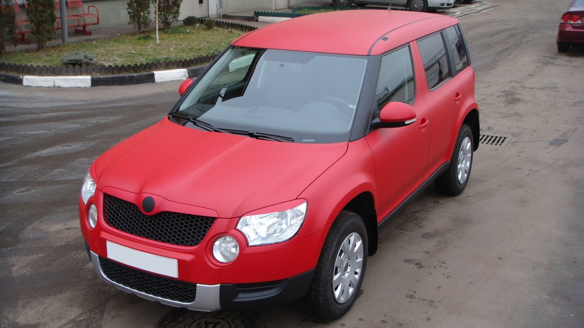 Skoda Yeti матовая пленка