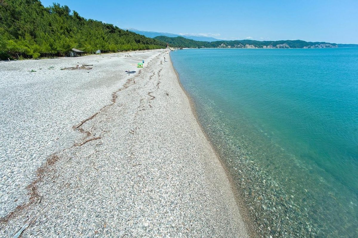 Пляж Лидзава в Абхазии