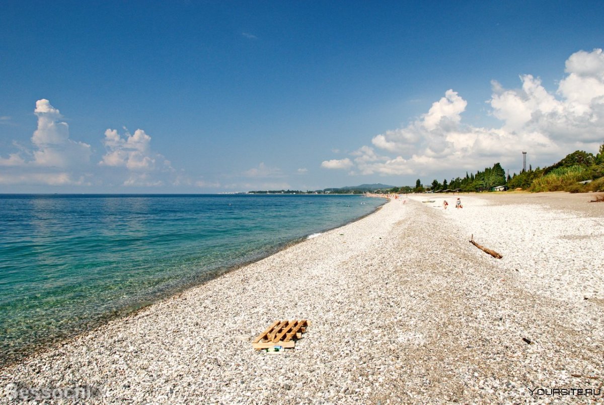 Пляж гантиади Абхазия