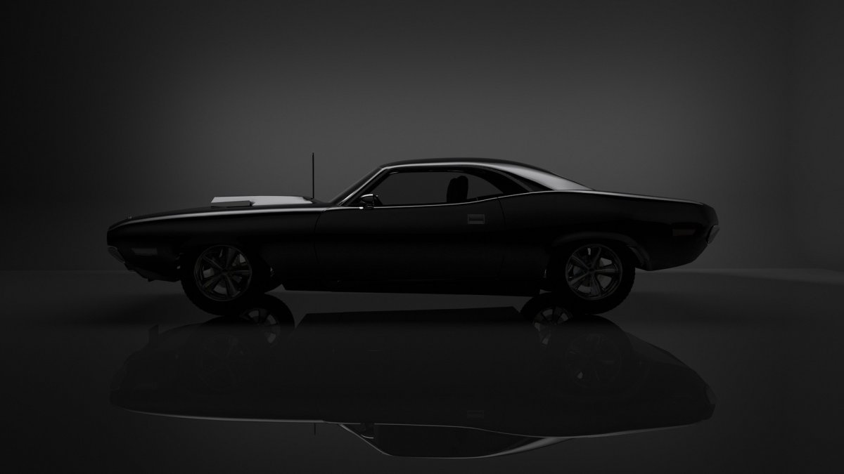 Dodge Challenger 1970 черный
