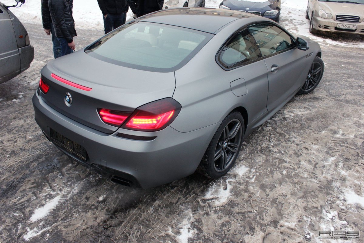 BMW f01 серый мат