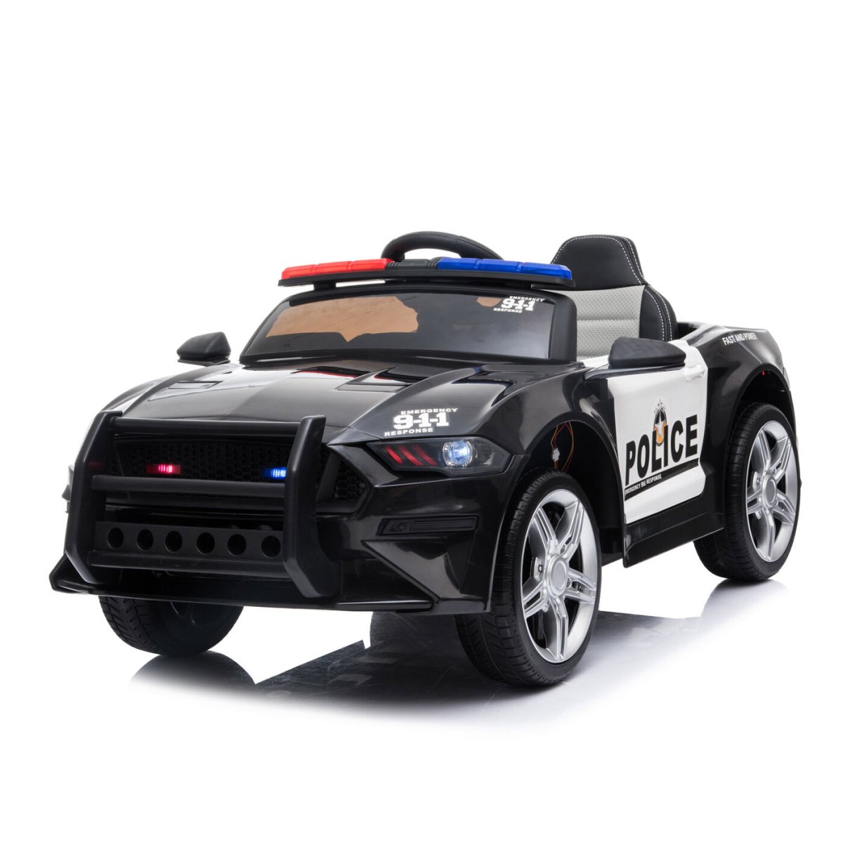 Электромобиль Tommy Mustang Police-5 чёрный