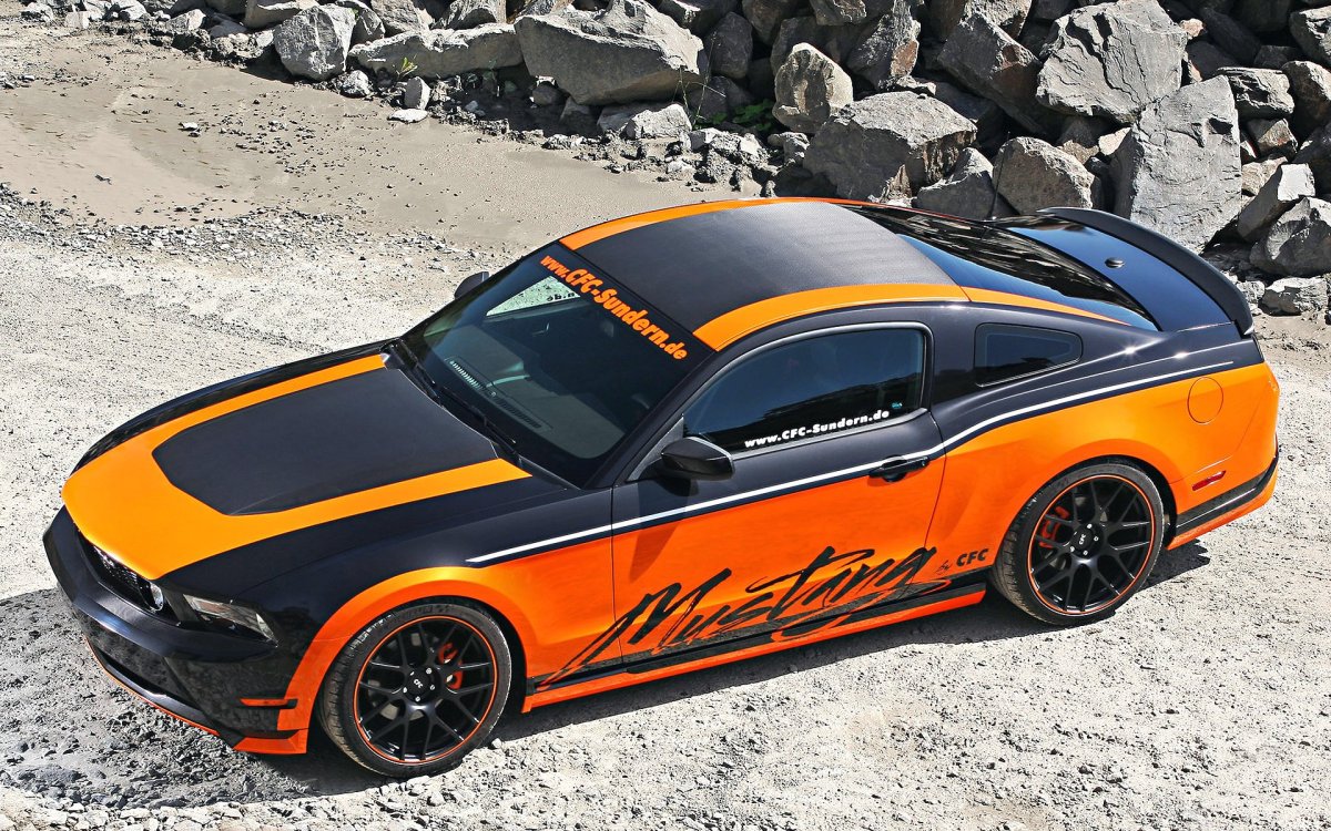 Ford Mustang gt 530 оранжевый